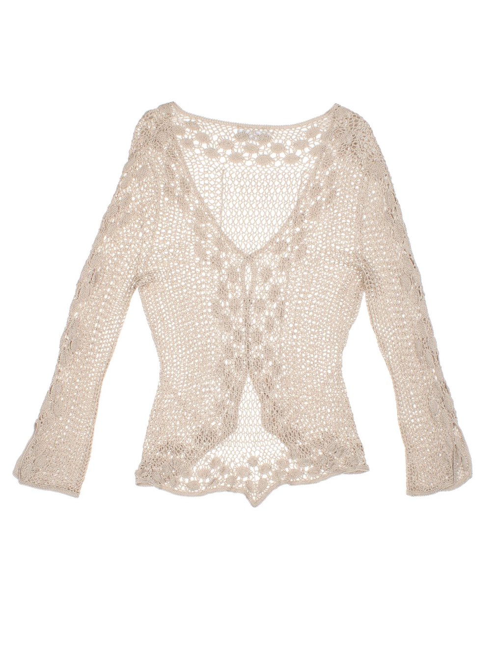 90's Karen Millen Crochet Cardigan (Size XXS) - VintageFolk