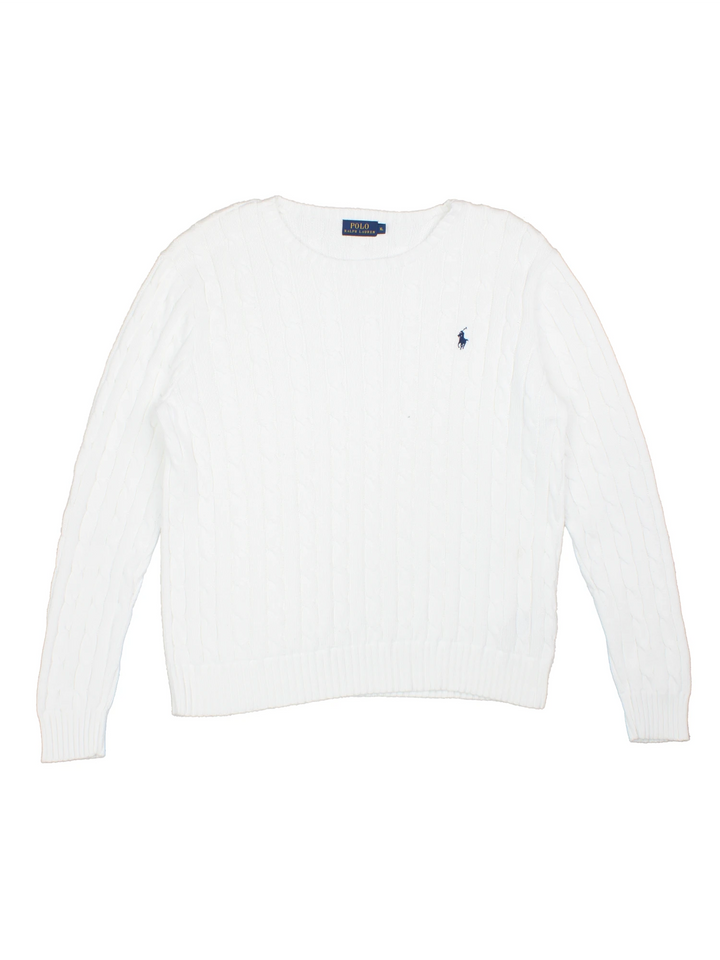 Ralph Lauren Cable Knit Jumper (Size S) - VintageFolk