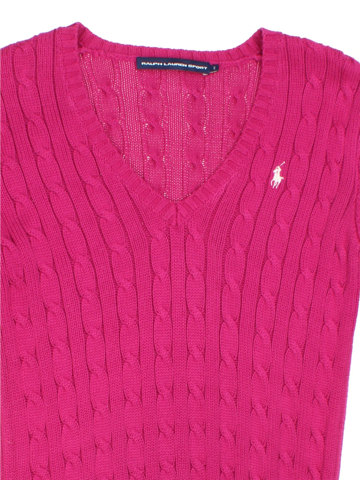 Ralph Lauren Cable Knit Jumper (Size XXS) - VintageFolk