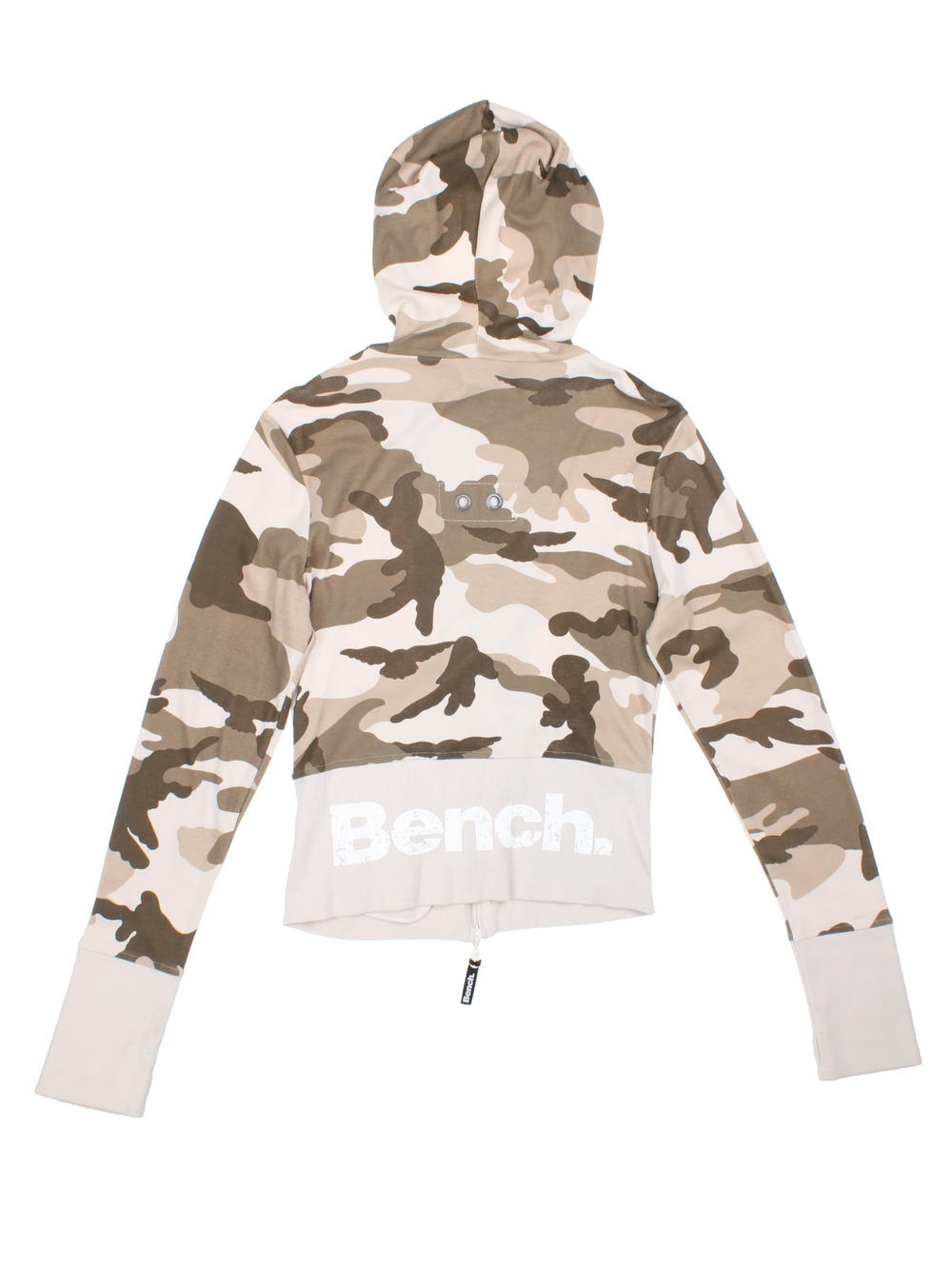 Y2K Bench Camo Hoodie (Size XXS) - VintageFolk