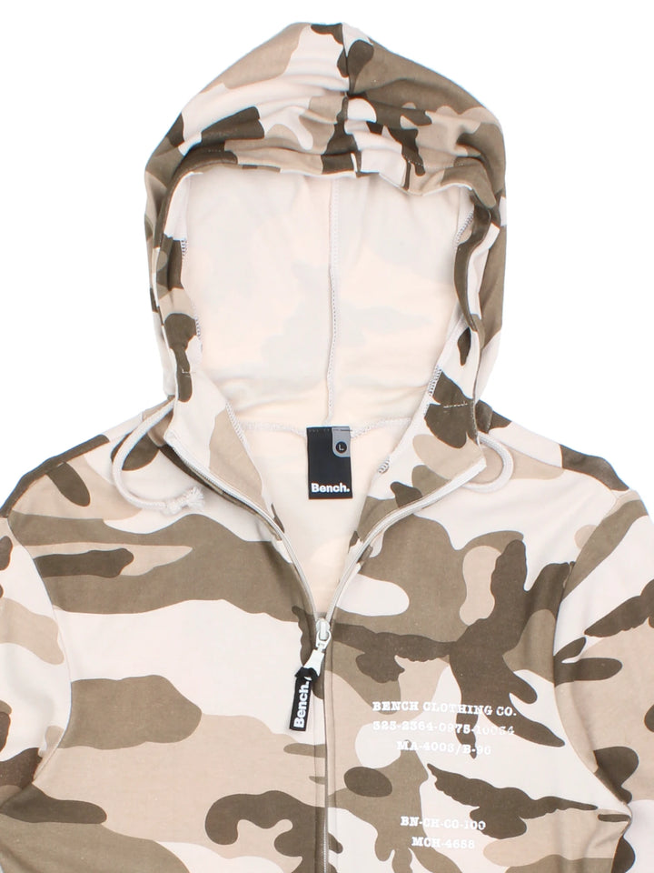 Y2K Bench Camo Hoodie (Size XXS) - VintageFolk