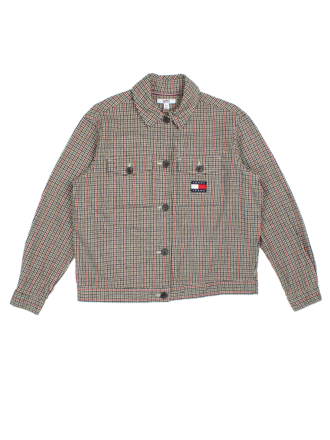 Tommy Hilfiger Checked Jacket (Size XS) - VintageFolk