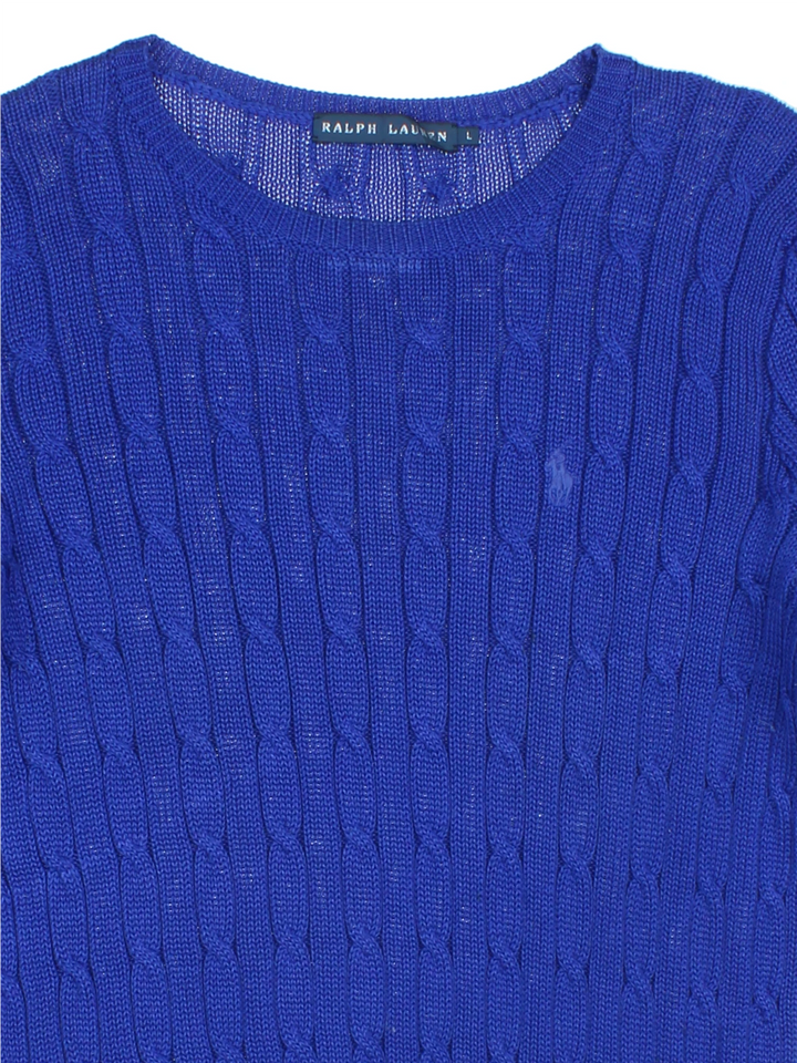 Ralph Lauren Strickpullover mit Zopfmuster (Größe XXS)
