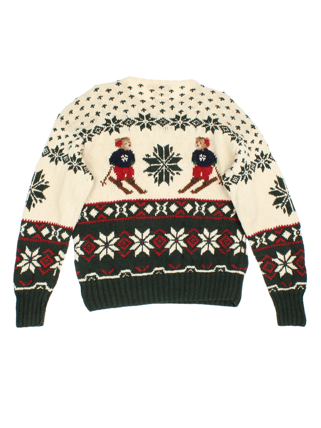1992 Ralph Lauren Ski Bear Snowflake Sweater (Size L)