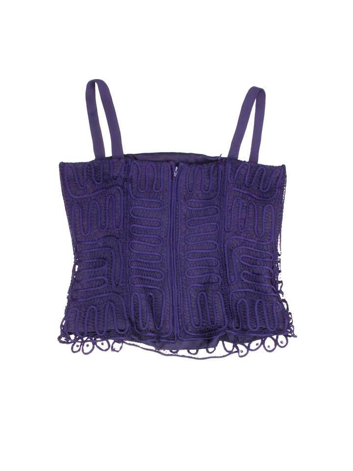 90's Gina Bacconi Beaded Cami Top (Size XXS)