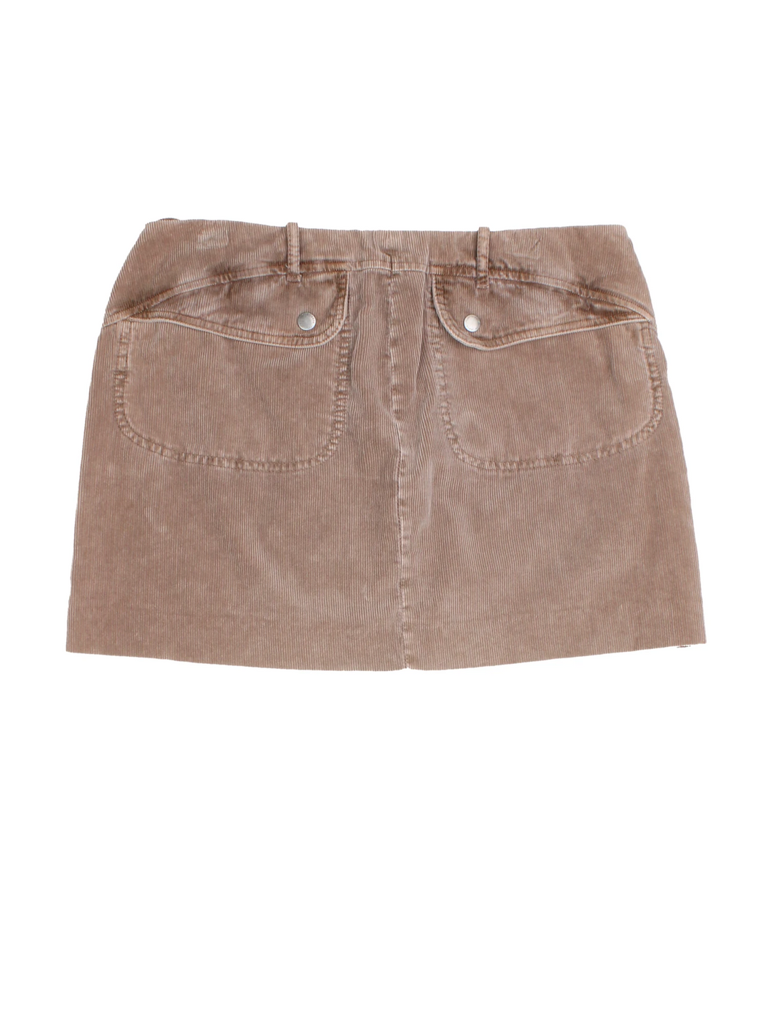 Y2K FCUK Cord Mini Skirt (Size XL) - VintageFolk
