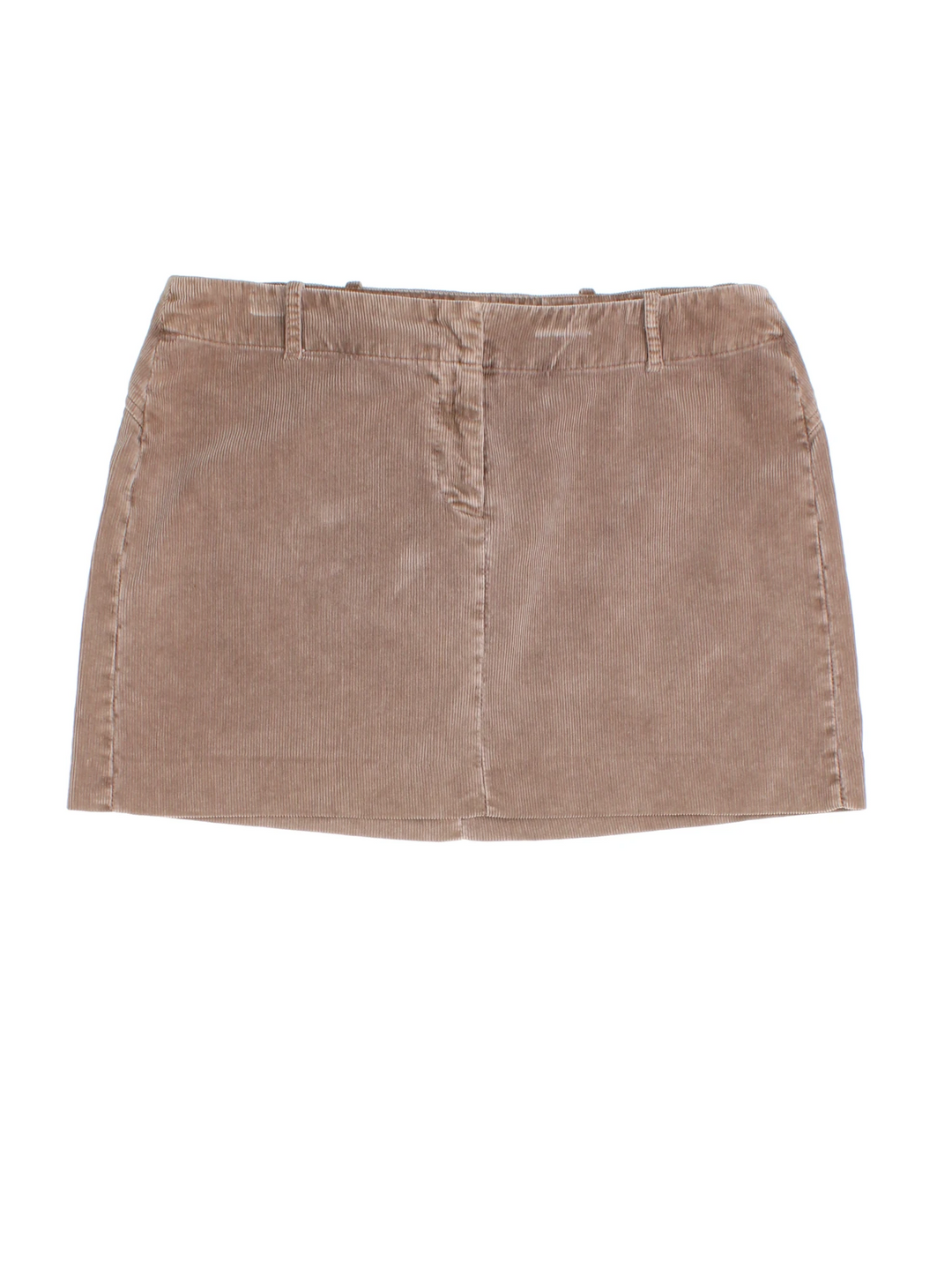 Y2K FCUK Cord Mini Skirt (Size XL) - VintageFolk