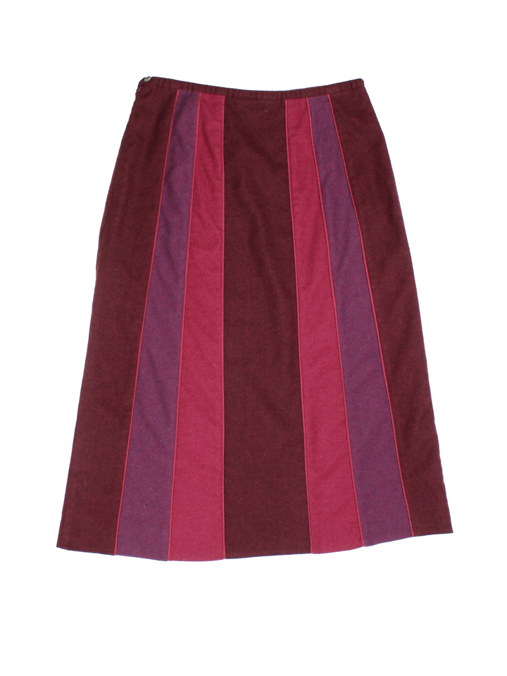 Wealth Of Nations By Judy French Stripe Midi Skirt (Size L)