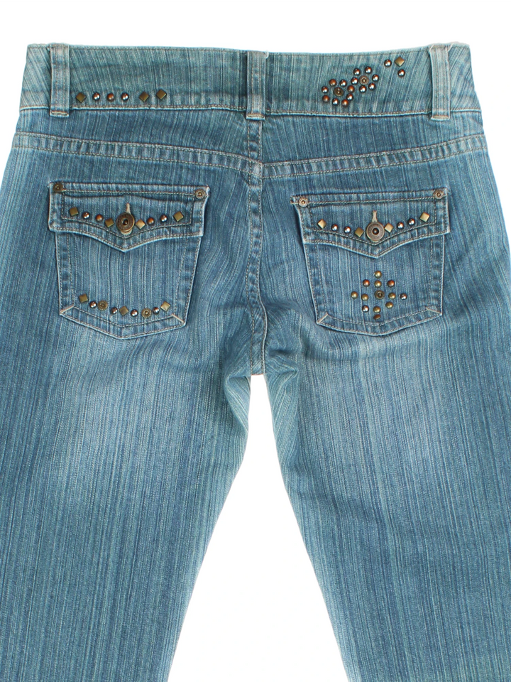 Y2K Karen Millen Jeans mit Nieten (Größe XL)