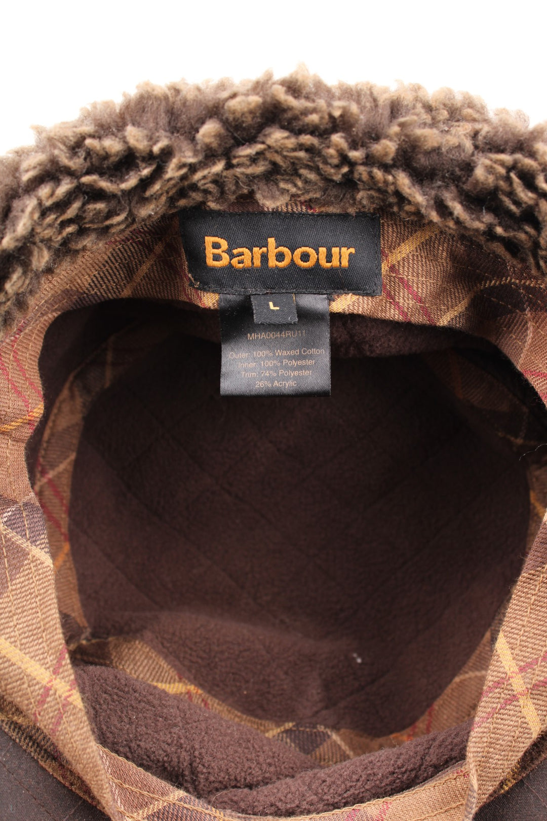 Barbour Wax Trapper Hat (Size L)