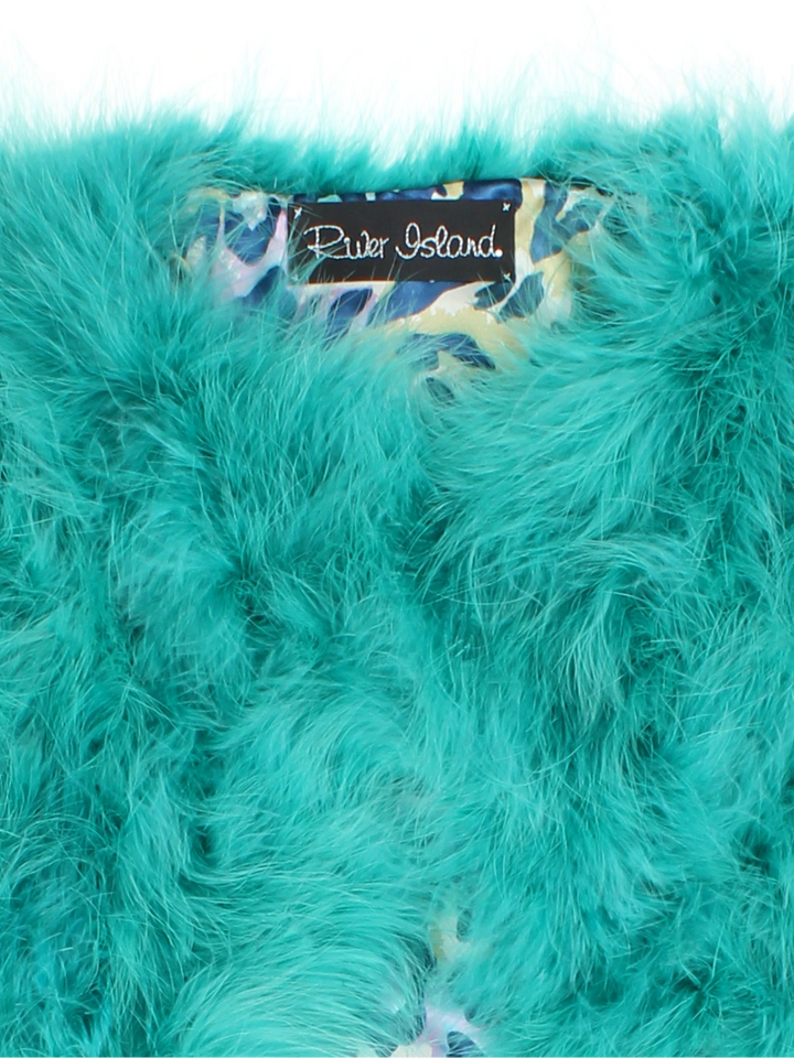 Y2K Feather Bolero (Size XS) - VintageFolk