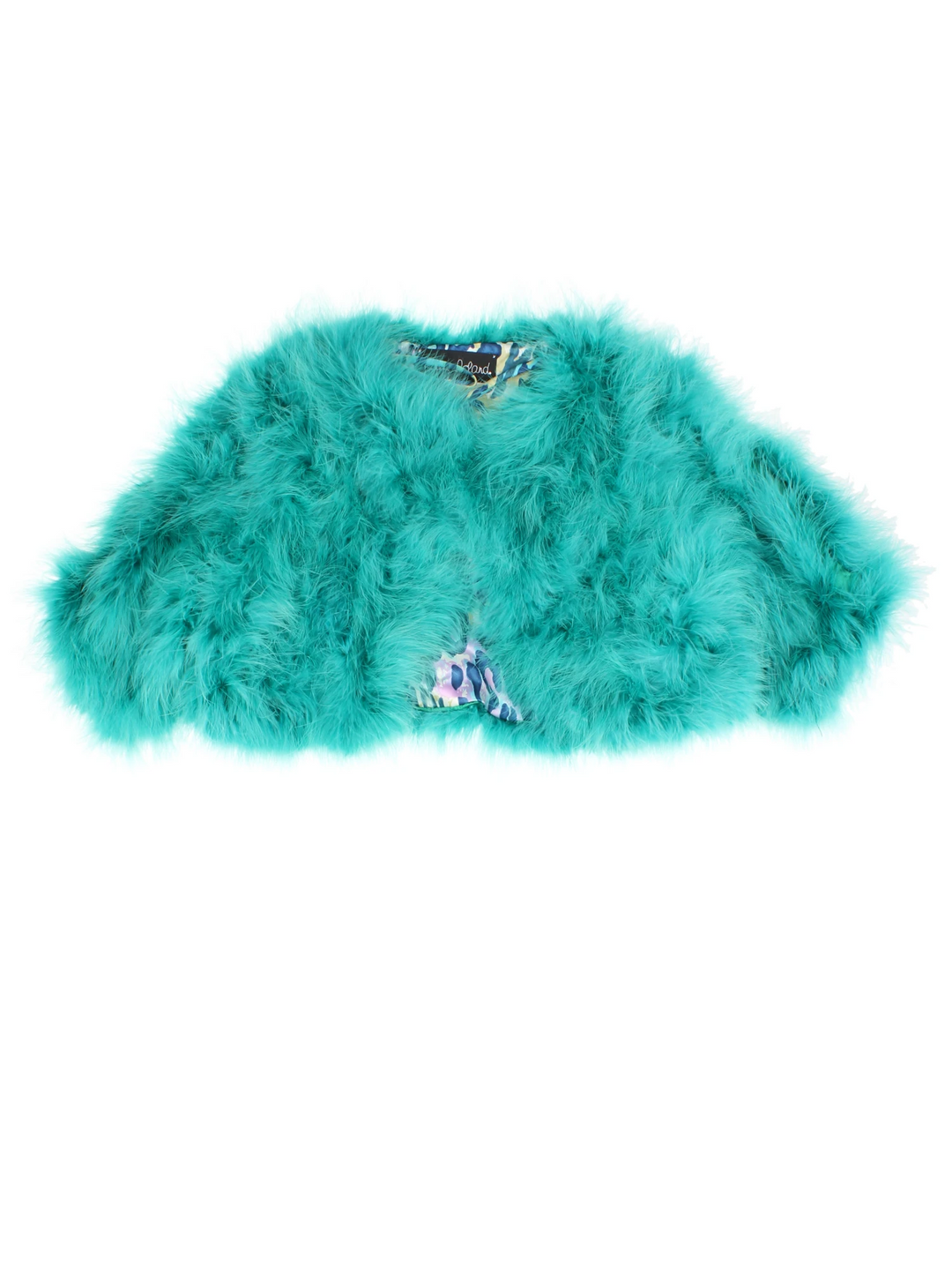 Y2K Feather Bolero (Size XS) - VintageFolk