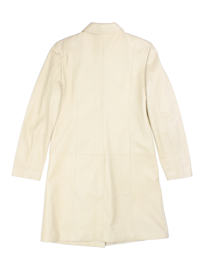 90's St Michael Leather Trench (Size XS)