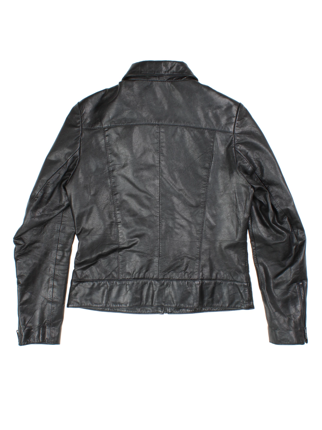 Y2K Leather Jacket (Size XS)