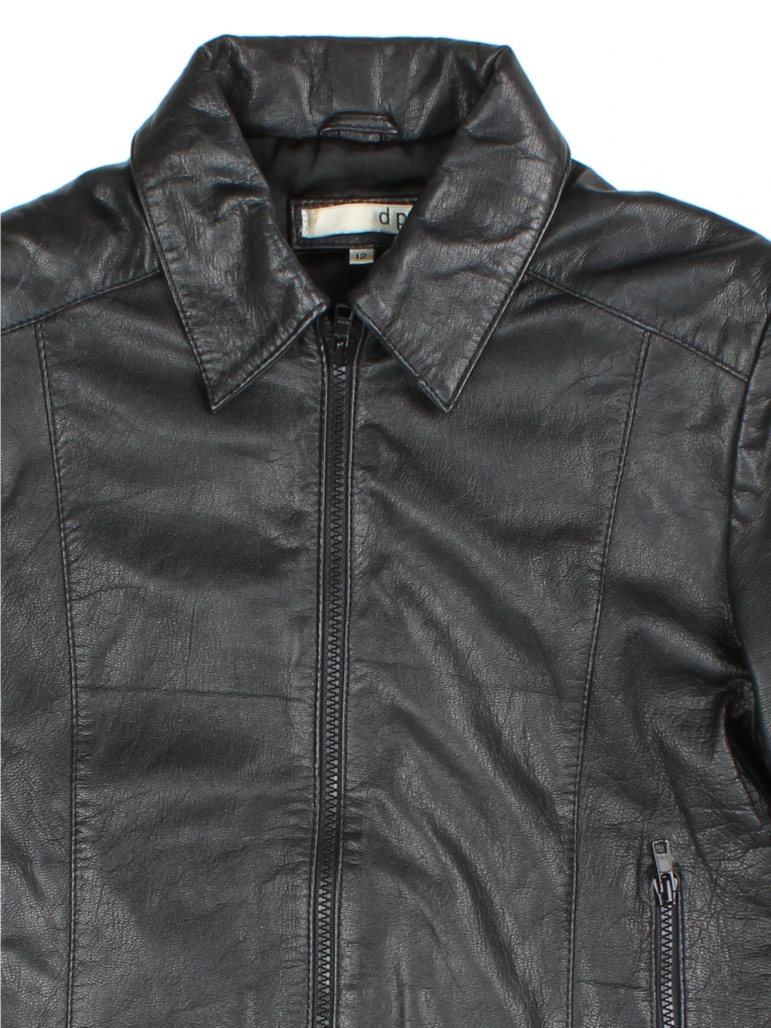 Y2K Leather Jacket (Size XS)