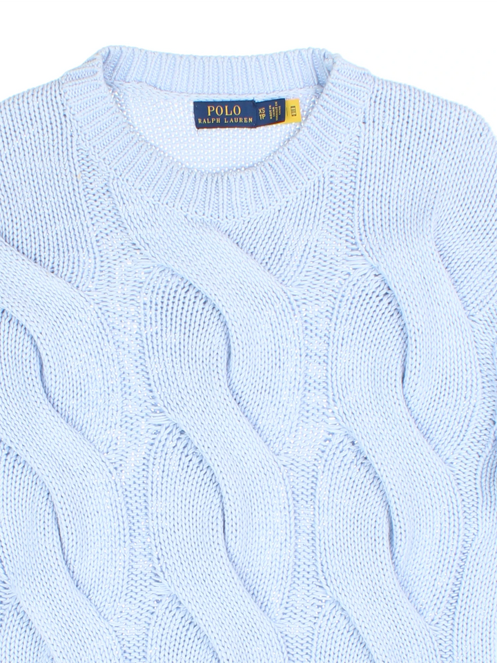 Ralph Lauren Strickpullover mit Zopfmuster (Größe XS)