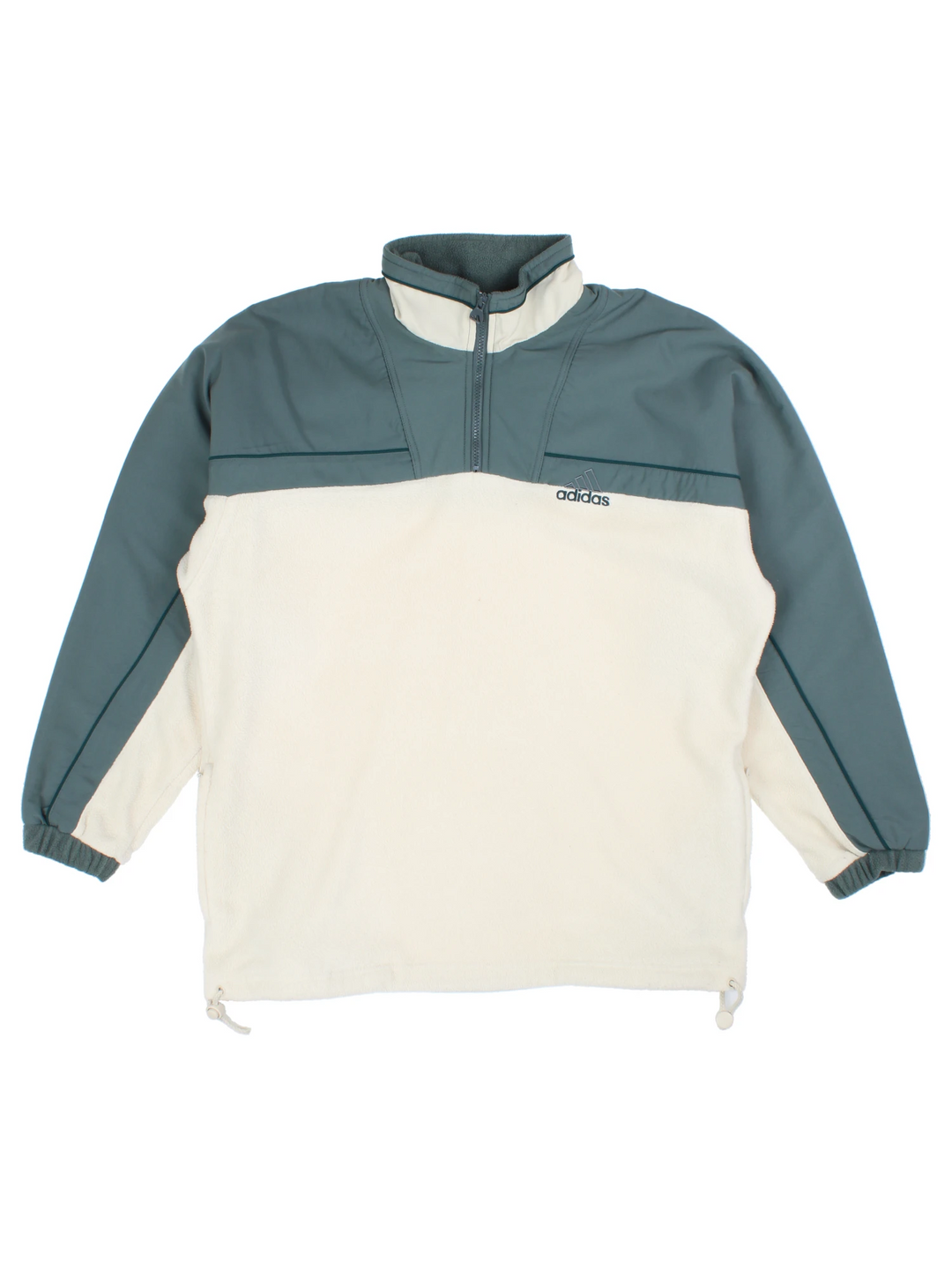 90's Adidas 1/4 Zip Fleece (Size XL) - VintageFolk