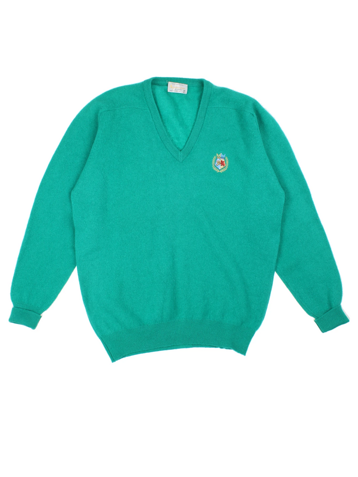 Aquascutum V Neck Jumper (Size L) - VintageFolk