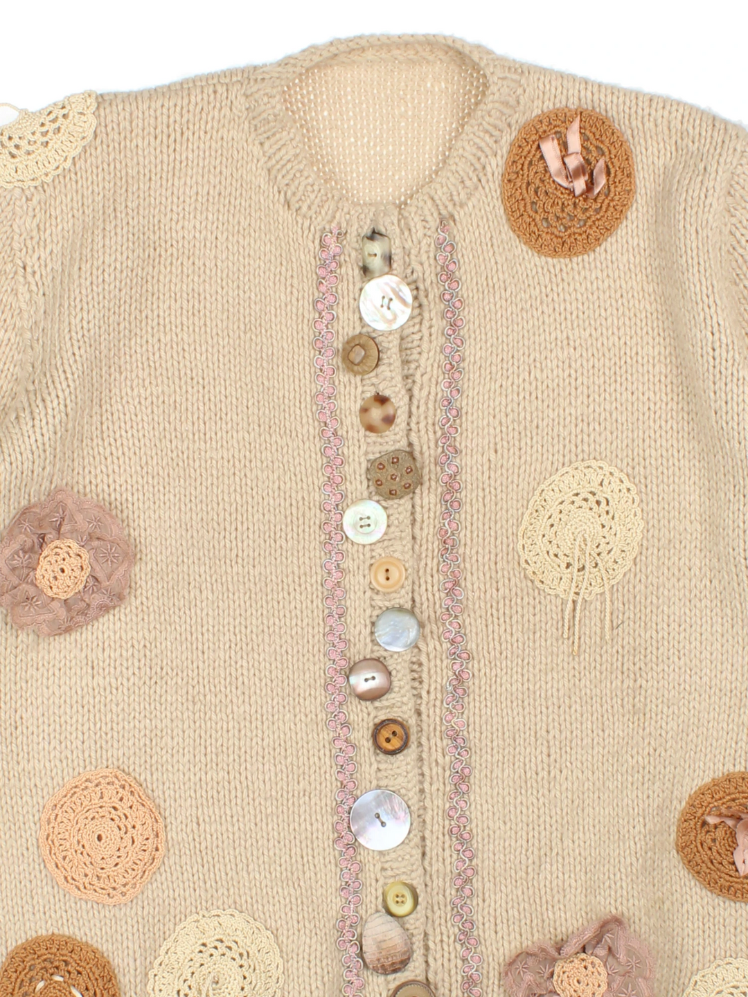 90's Button Cardigan (Size M) - VintageFolk