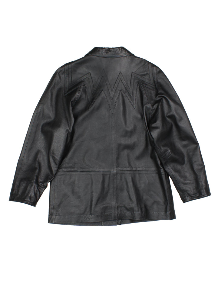 Lederjacke aus den 90ern (Größe S)