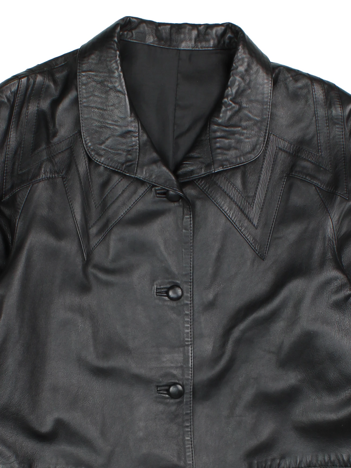 Lederjacke aus den 90ern (Größe S)