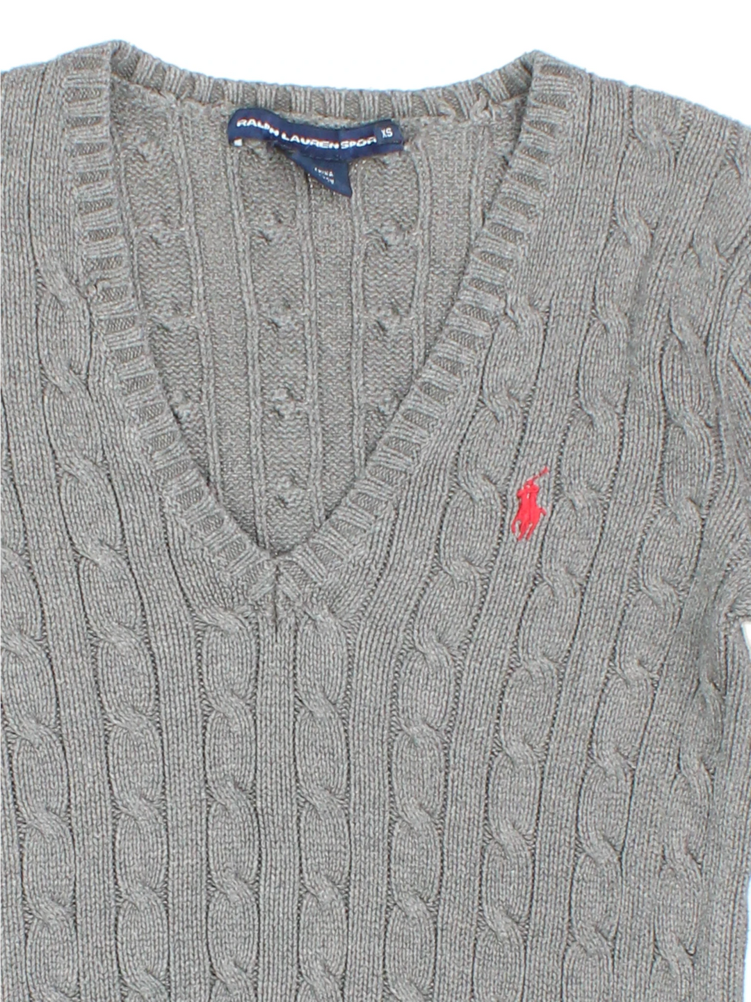 Ralph Lauren Strickpullover mit Zopfmuster (Größe XXS)