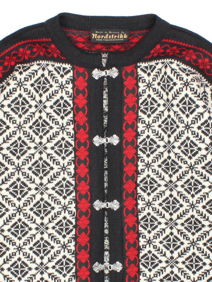 Nordischer Fair-Isle-Cardigan (Größe M)