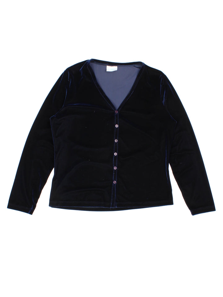 90er Jahre New Look Samt-Oberteil (Größe S)