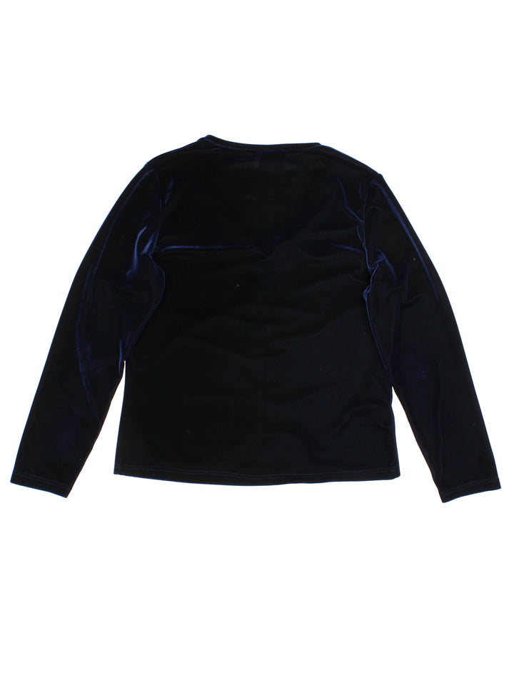 90er Jahre New Look Samt-Oberteil (Größe S)