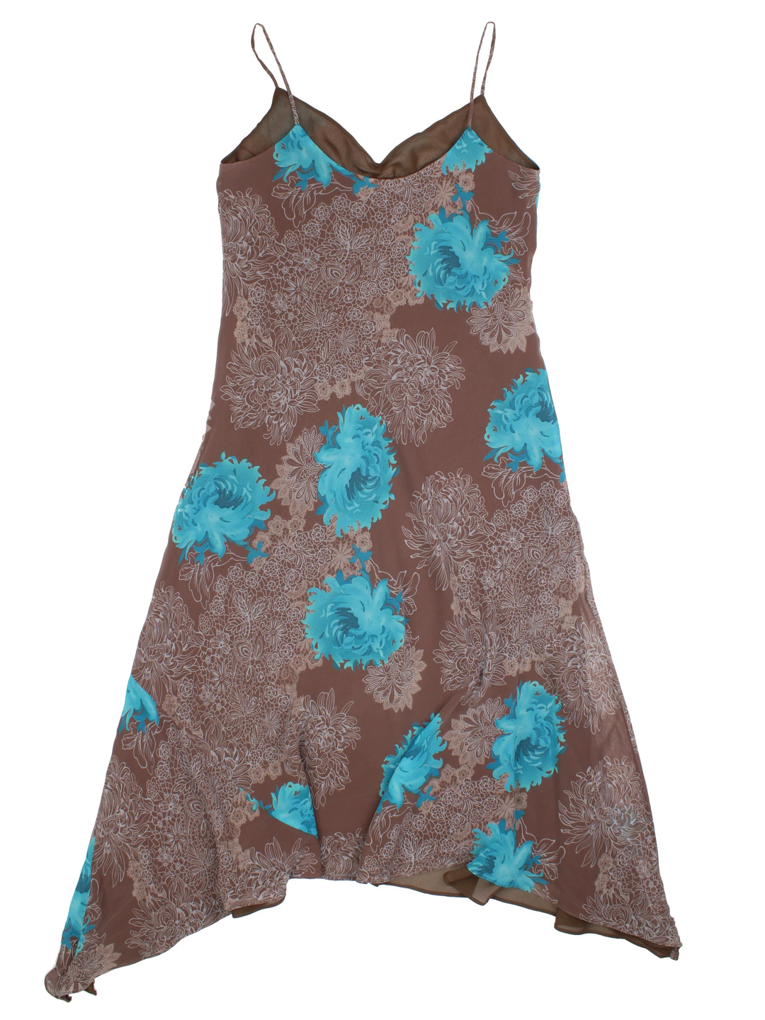 90er-Jahre-Blumen-Midikleid (Größe M)