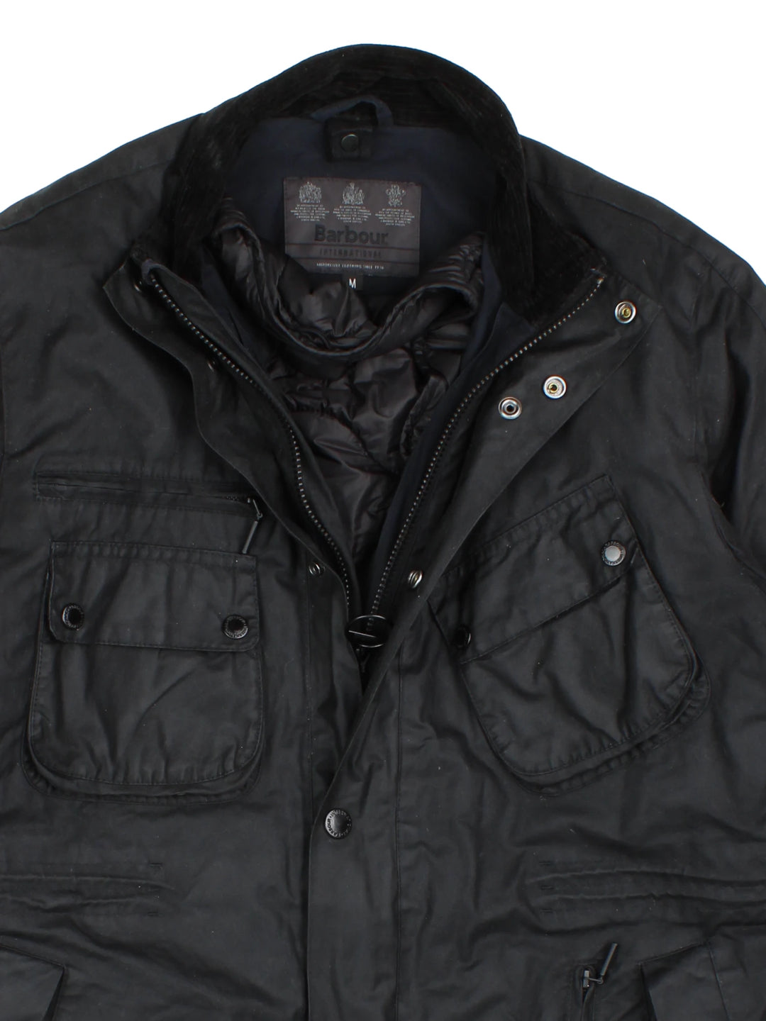 Barbour International Nomic 3-in-1 Wax Jacket (Size L)