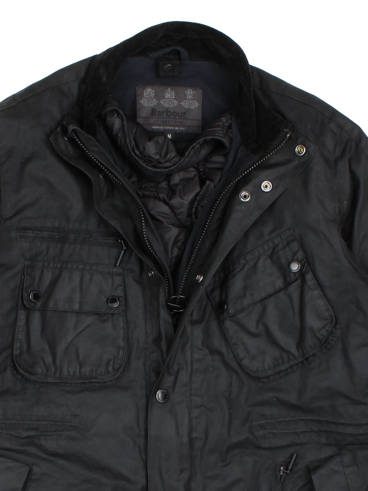 Barbour International Nomic 3-in-1 Wax Jacket (Size L)