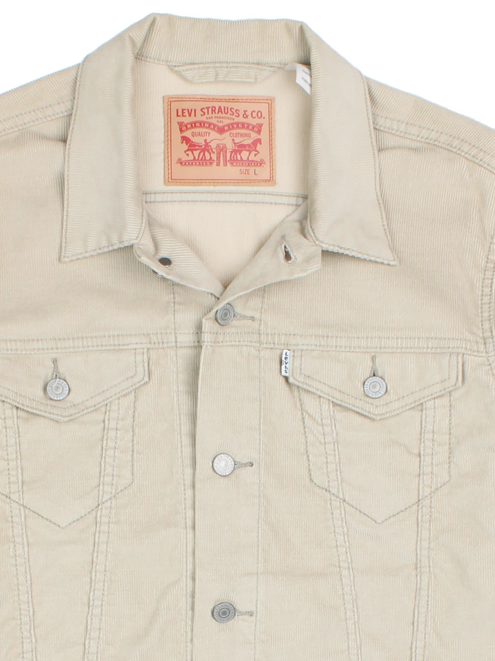 Levi Strauss Cord Trucker Jacke (Größe M)