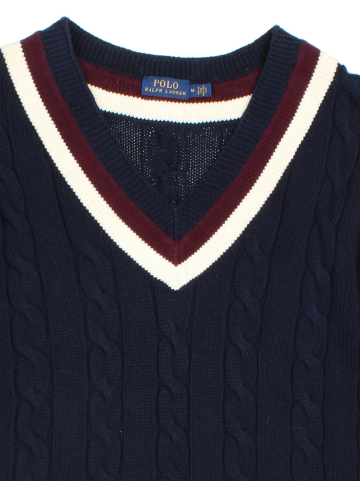 Ralph Lauren Pullover mit V-Ausschnitt (Größe M)