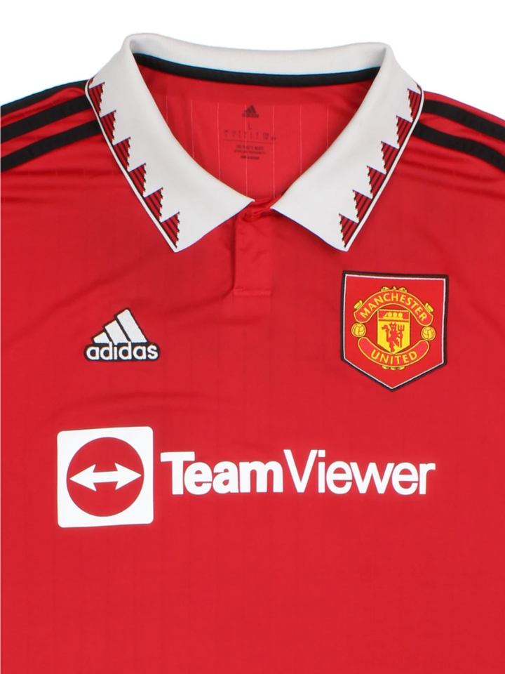 22-23 Adidas Manchester United Home Football Shirt (Size M) - VintageFolk
