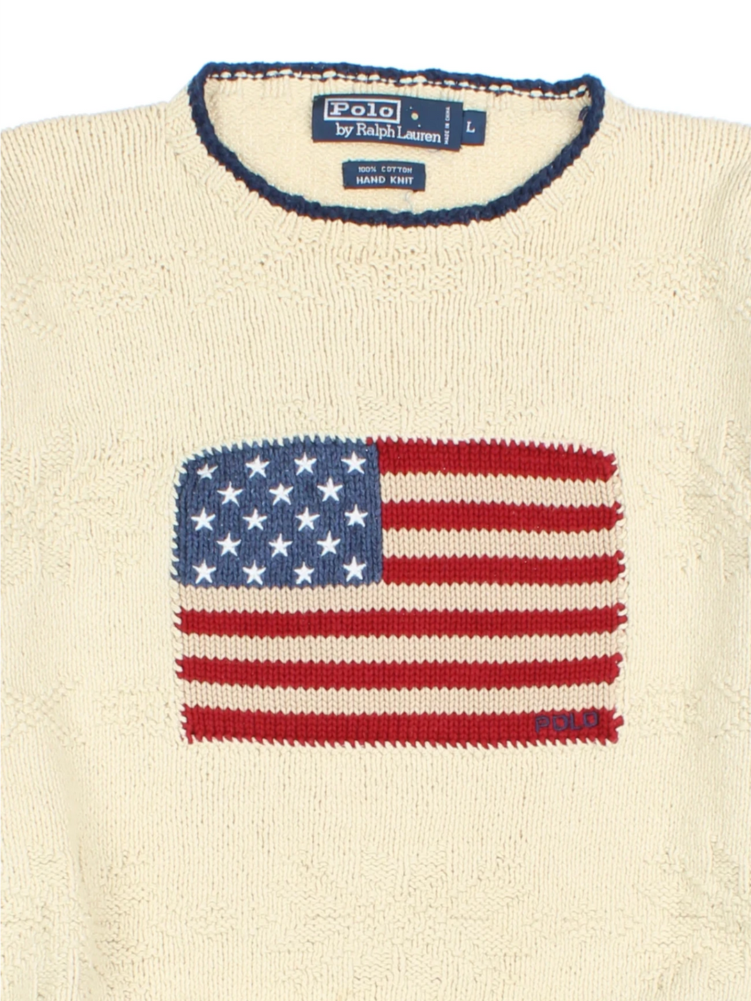 Ralph Lauren Pullover mit Schneeflockenmuster aus den 90ern (Größe L)
