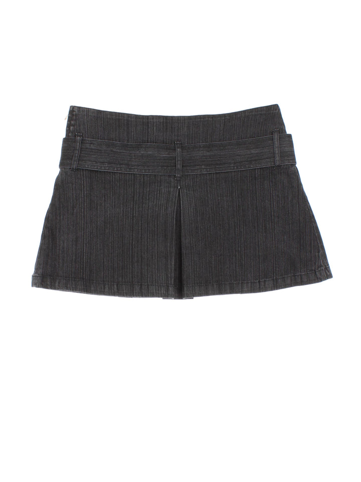 Y2K Pleated Mini Skirt (Size XL) - VintageFolk