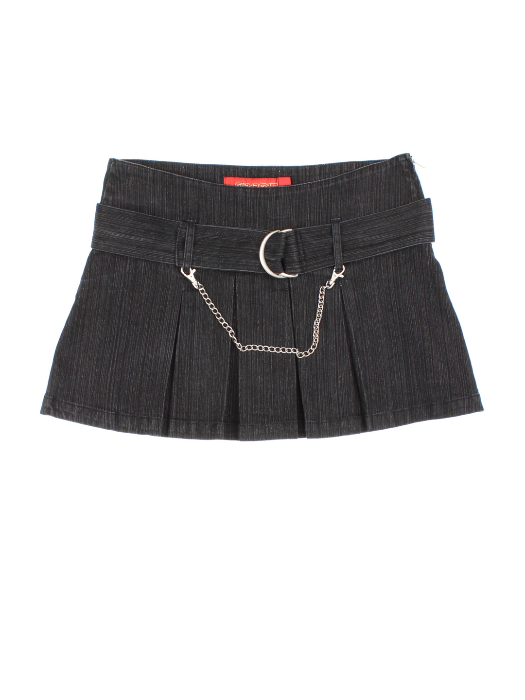 Y2K Pleated Mini Skirt (Size XL) - VintageFolk