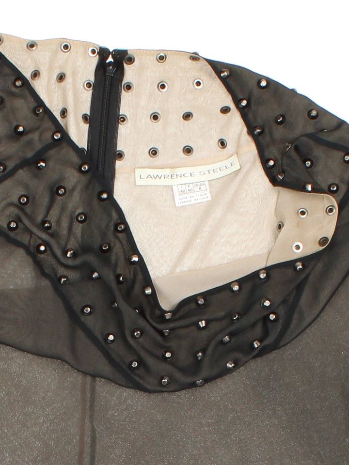 90's Studded Midi Skirt (Size M) - VintageFolk