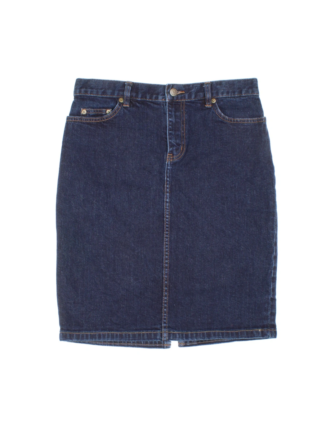 Ralph Lauren Denim Midi Skirts (Size M) - VintageFolk