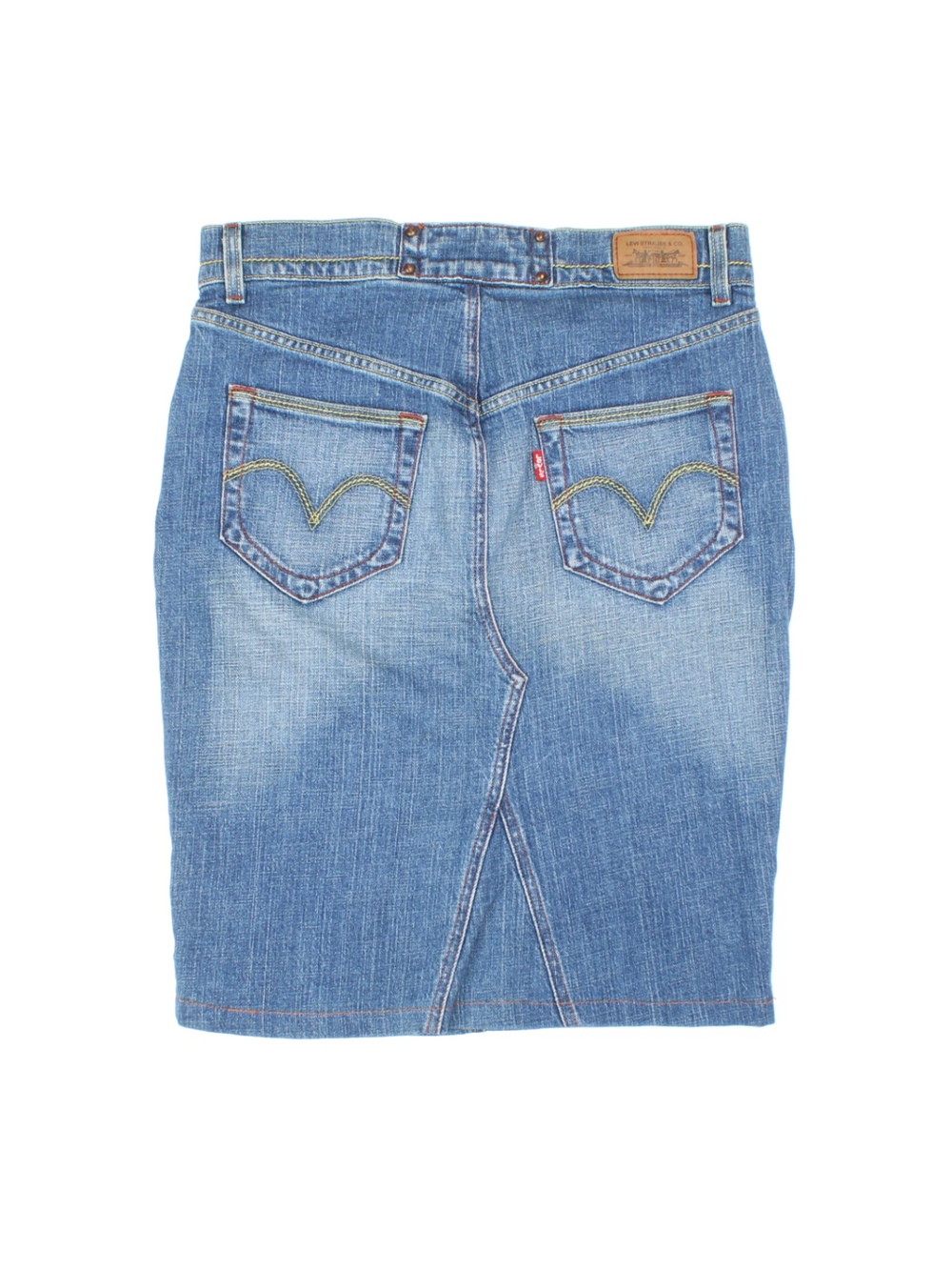 Levi Strauss Denim Midi Skirts (Size L) - VintageFolk