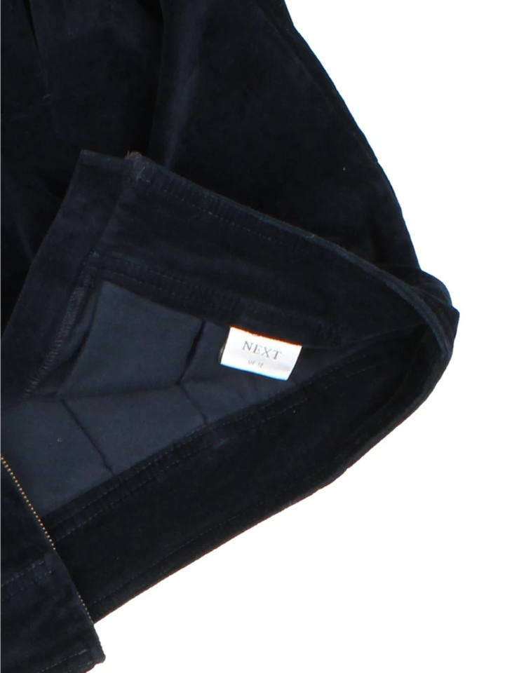 90's Cord Pleated Mini Skirt (Size XL) - VintageFolk