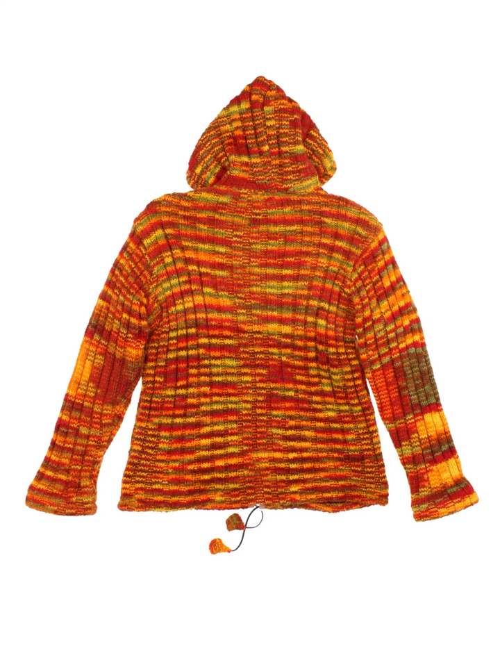 Nepal Woollen Zip Up Festival Cardigan (Size  M) - VintageFolk