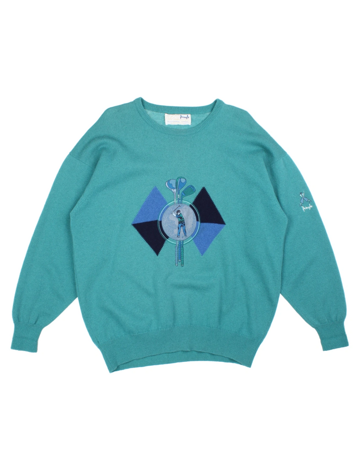 90's Pringle Golf Jumper (Size L) - VintageFolk