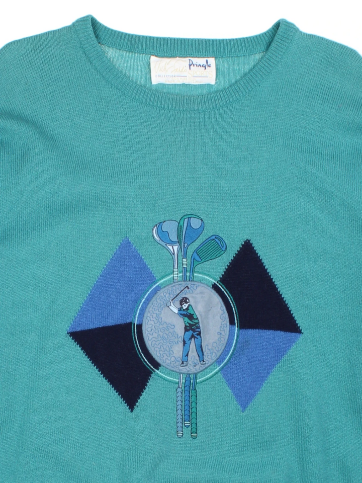 90's Pringle Golf Jumper (Size L) - VintageFolk