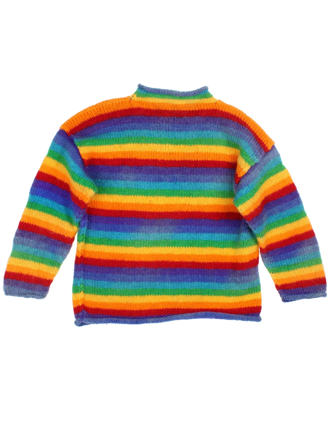 Vintage Rainbow Stripe Jumper (Size L) - VintageFolk