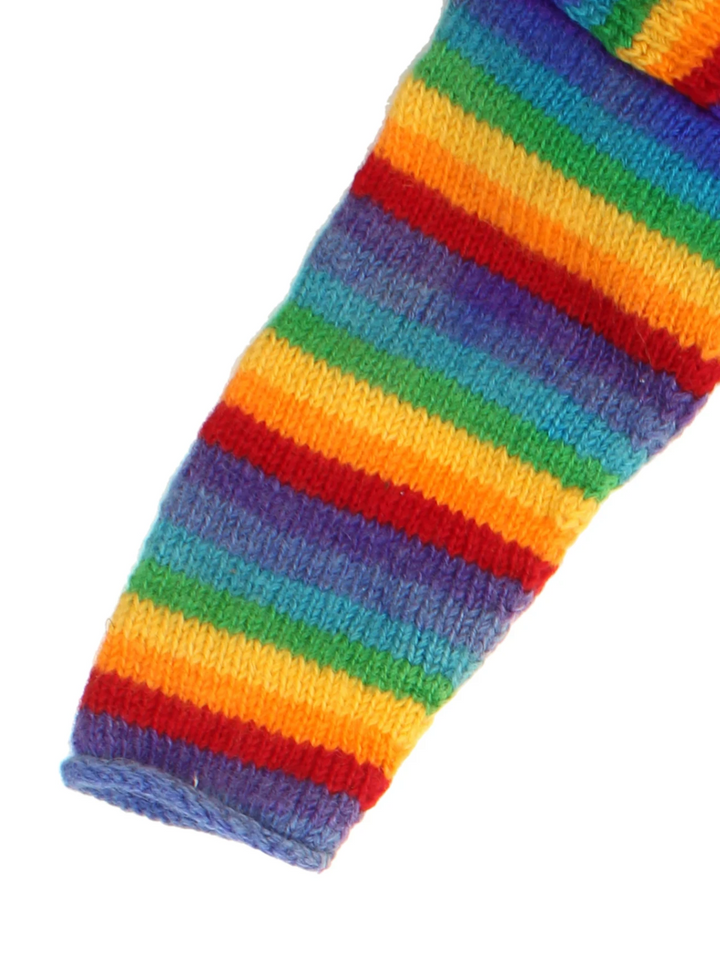 Vintage Rainbow Stripe Jumper (Size L) - VintageFolk