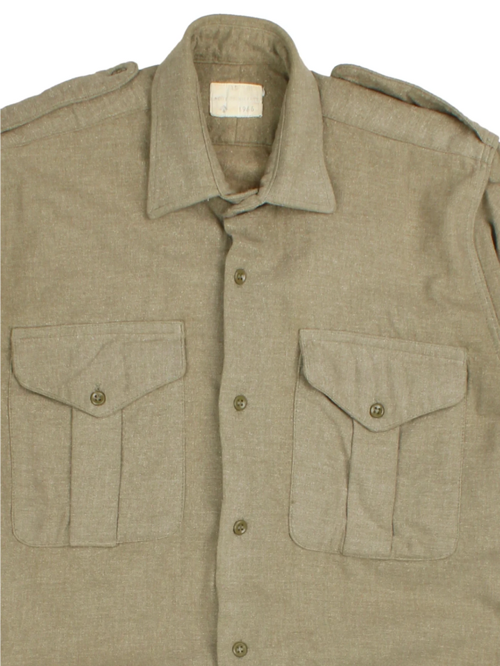 60's French Army M47 Field Shirt (Size S) - VintageFolk