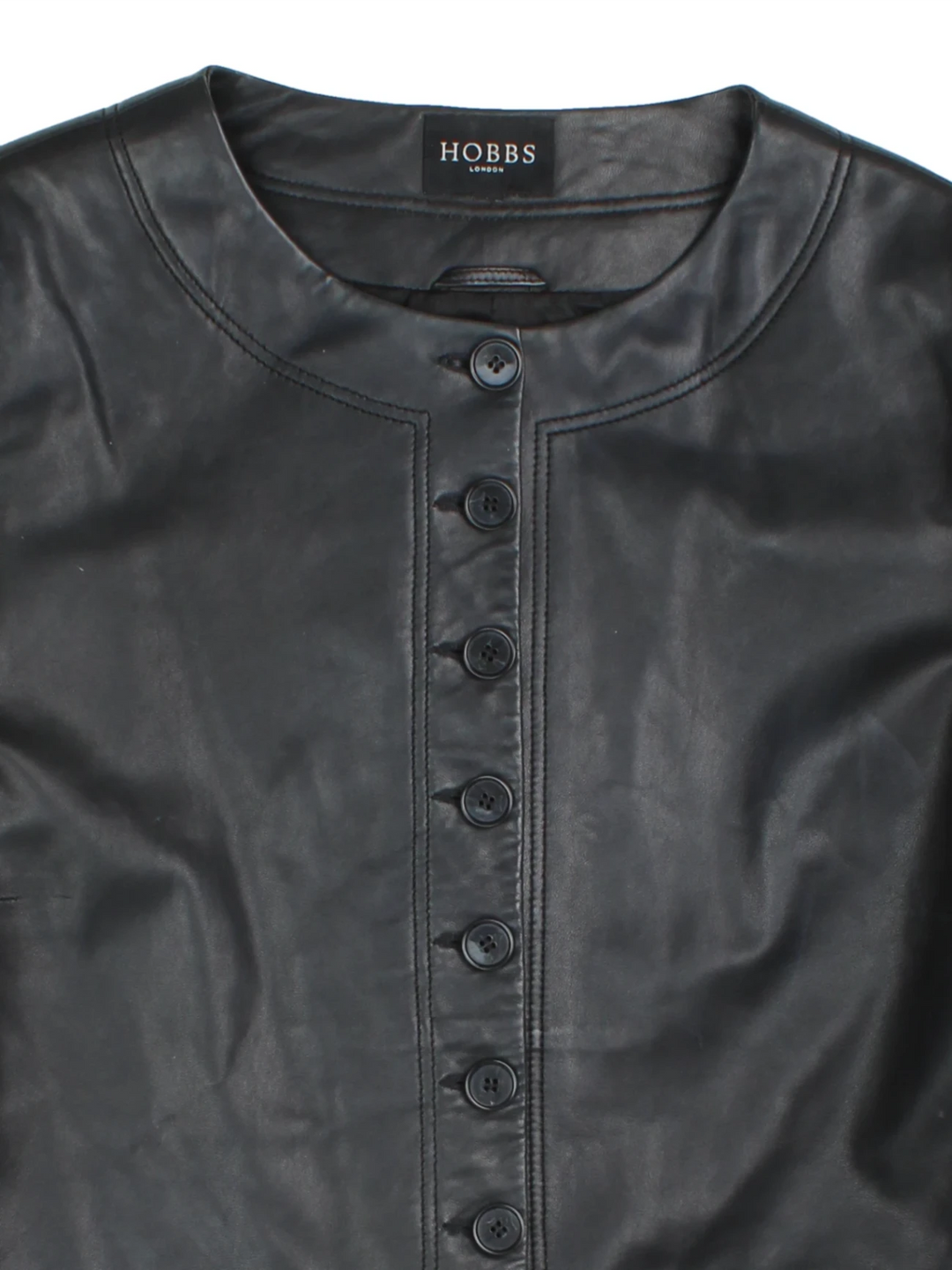 90's Hobbs Leather Jacket (Size M) - VintageFolk