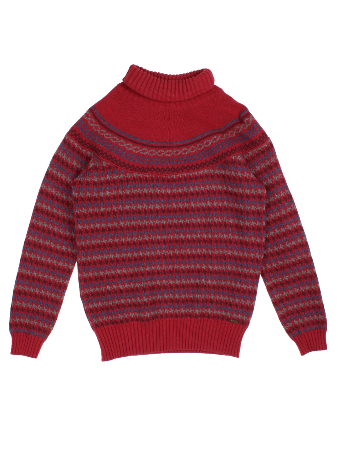 Barbour Houndstooth Roll Neck (Size M) - VintageFolk